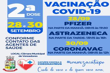 CALENDÁRIO DE VACINAÇÃO CONTRA A COVID-19