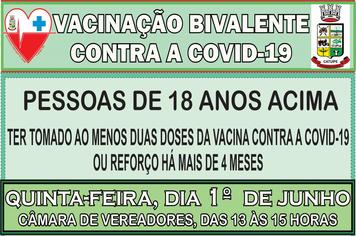 VACINAÇÃO BIVALENTE CONTRA A COVID-19, DIA 1º DE JULHO