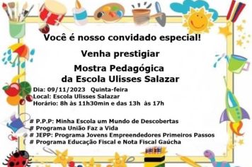 MOSTRA PEDAGÓGICA DA ESCOLA ULISSES SALAZAR