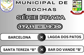 CAMPEONATO MUNICIPAL DE BOCHAS SÉRIE PRATA