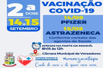 SEGUNDA DOSE DA VACINA CONTRA A COVID-19