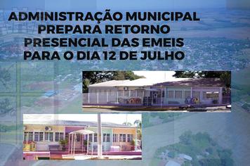 ADMINISTRAÇÃO MUNICIPAL PREPARA RETORNO PRESENCIAL DAS EMEIS PARA O DIA 12 DE JULHO