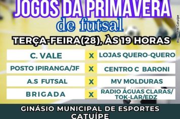 JOGOS DA PRIMAVERA DE FUTSAL 