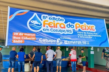 Feira do Peixe movimenta Catuípe e valoriza produção local