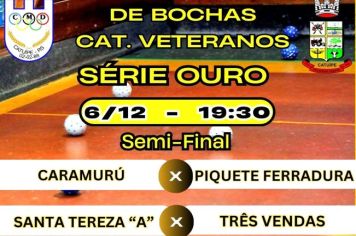 CAMPEONATO MUNICIPAL DE BOCHAS CATEGORIA VETERANOS