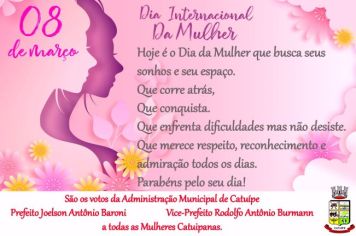 FELIZ DIA DA MULHER