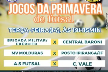 JOGOS DA PRIMAVERA DE FUTSAL 