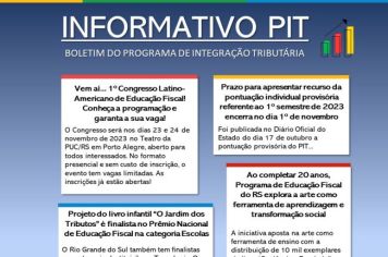 INFORMATIVO PIT BOLETIM DO PROGRAMA DE INTEGRAÇÃO TRIBUTÁRIA