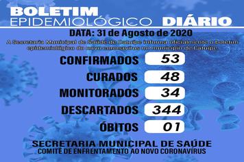 BOLETIM DIA 31 DE AGOSTO