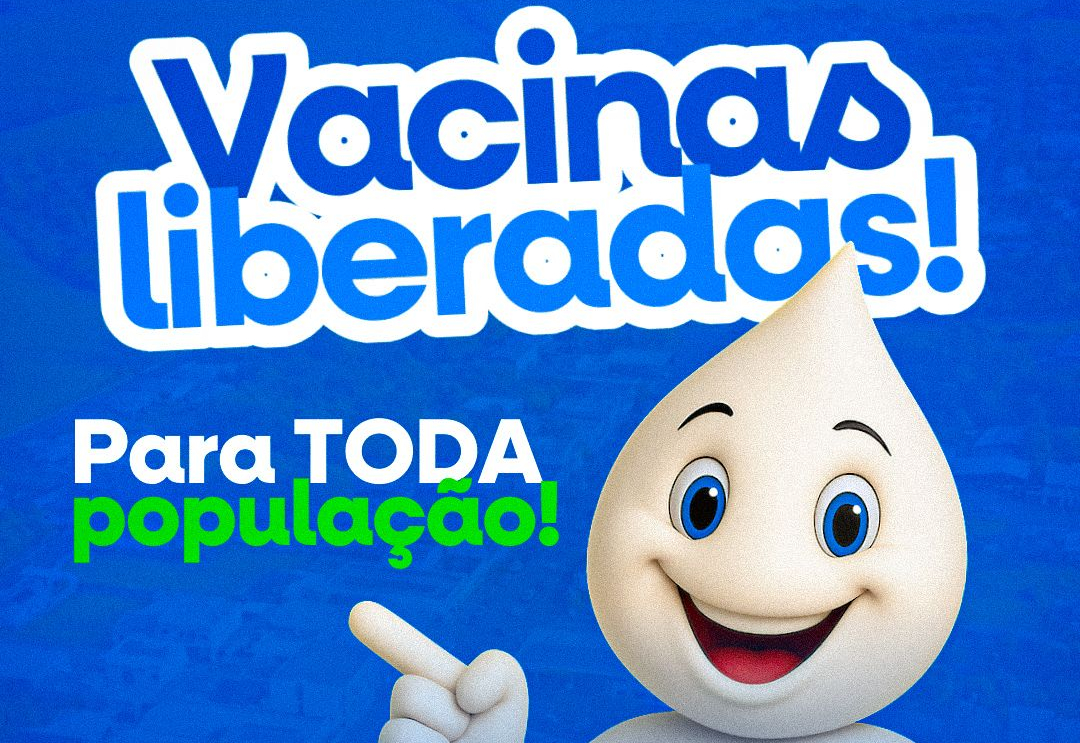 A vacina da gripe agora está liberada para toda a população acima de 6 meses de idade! 