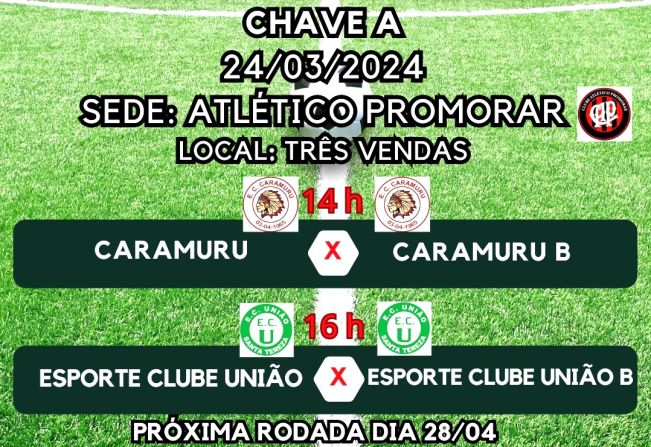 RODADA DO CAMPEONATO MUNICIPAL DE FUTEBOL DE CAMPO