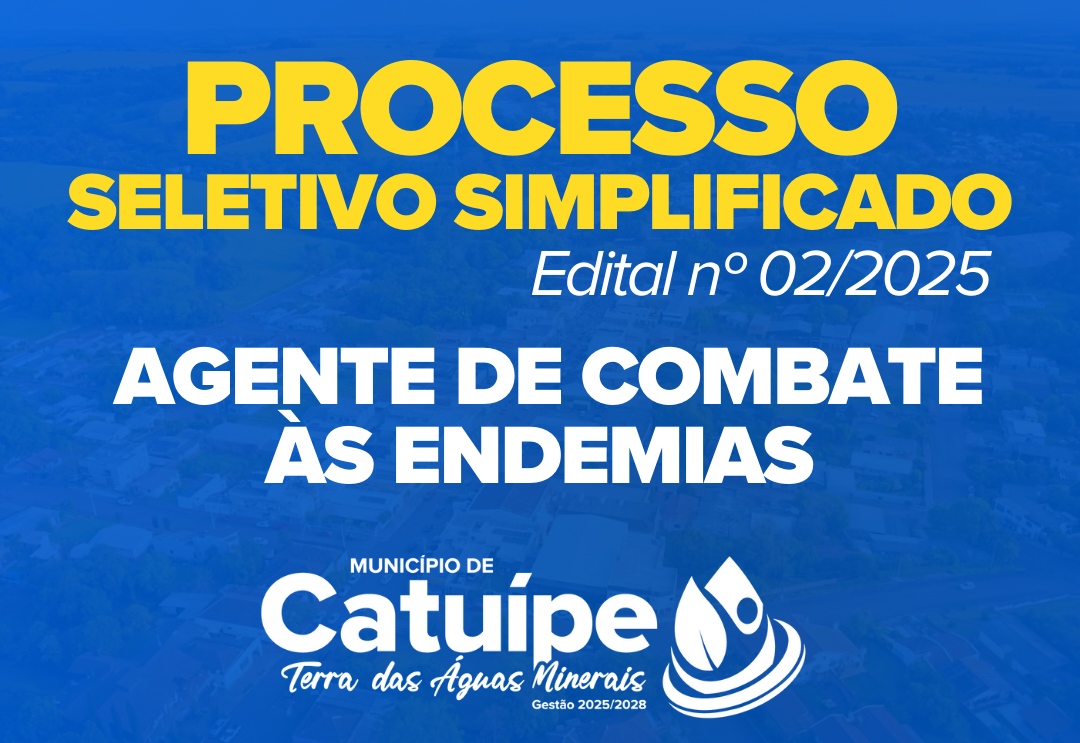 A Administração Municipal de Catuípe abre Processo Seletivo para Agente de Combate às Endemias