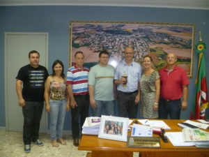 Registro da visita do deputado Gerson Burmann