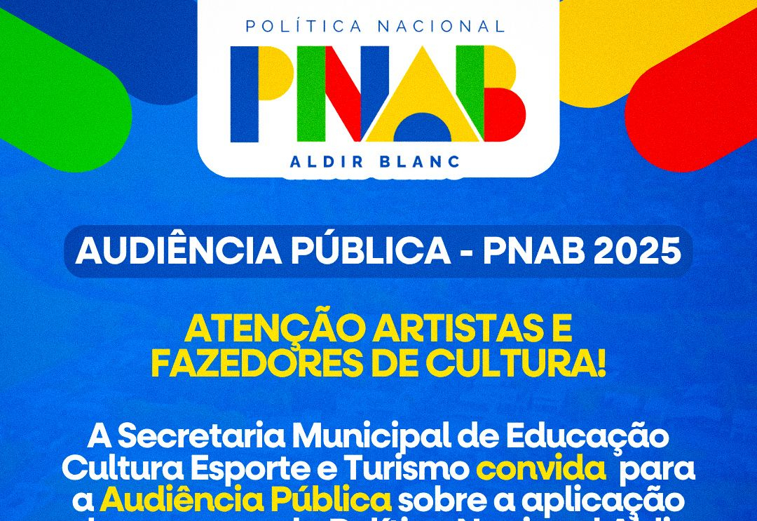  Atenção artistas e fazedores de cultura!