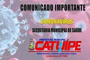 COMUNICADO OFICIAL: SECRETARIA MUNICIPAL DE SAÚDE DE CATUÍPE