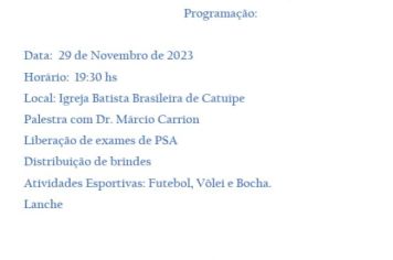 CONVITE NOVEMBRO AZUL