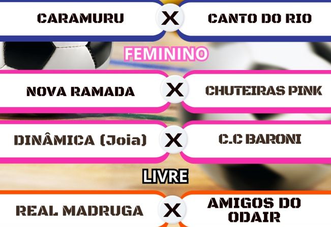 RODADA DO CAMPEONATO MUNICIPAL DE FUTSAL 